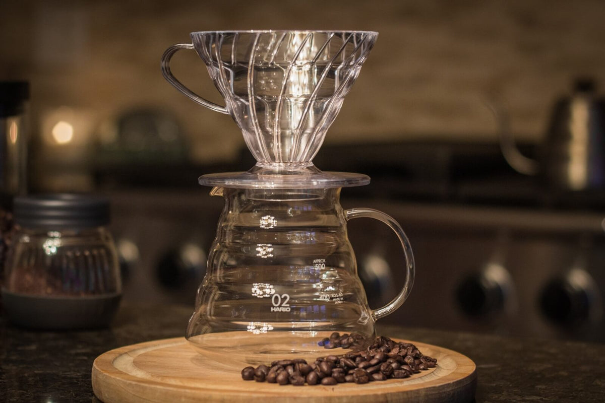 HARIO V60 Coffee Dripper, Clear
